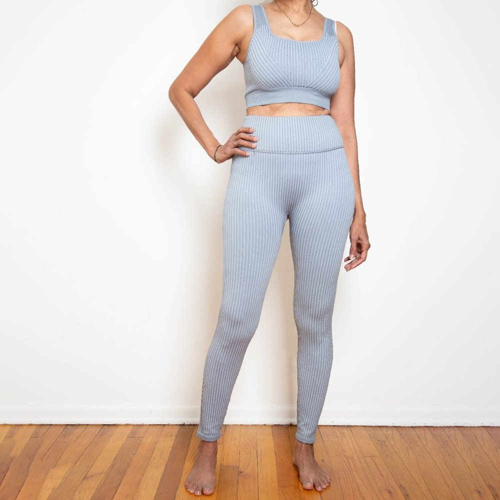 Fabletics Athleisure Set, Ribbed Raincloud Size M